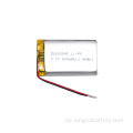 Lithiumpolymerbatterie 602845 Li-Ionen 3,7-V-Nennspannung